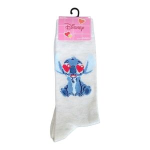 NWT Disney Stitch Valentine's Day Socks In One Size Fits Shoe Size US6-12